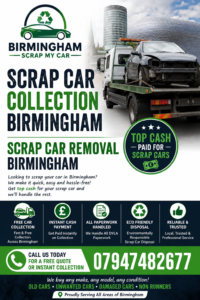 Scrap Car Removal Birmingham Scrap Car Collection Birmingham