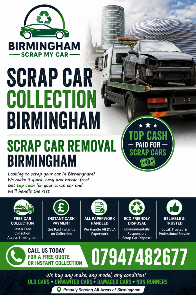 Scrap Car Removal Birmingham Scrap Car Collection Birmingham