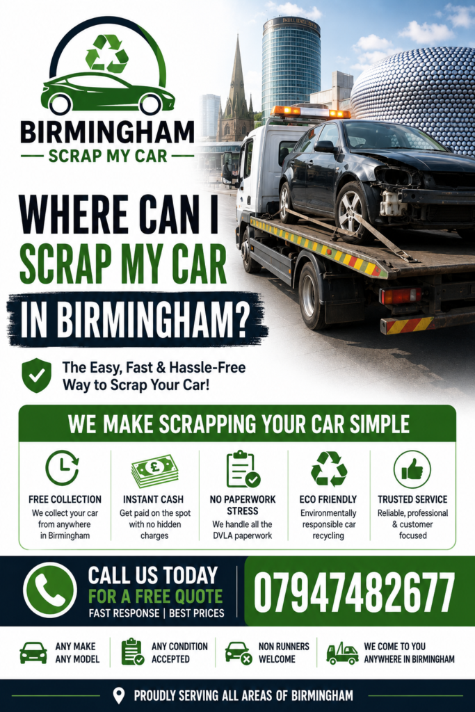 Where Can I Scrap My Car in Birmingham